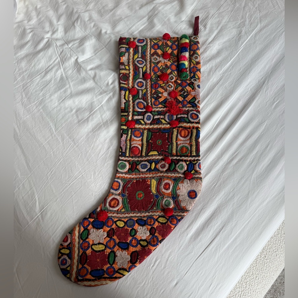 ABC Carpet & Home Multicolor Holiday Stocking